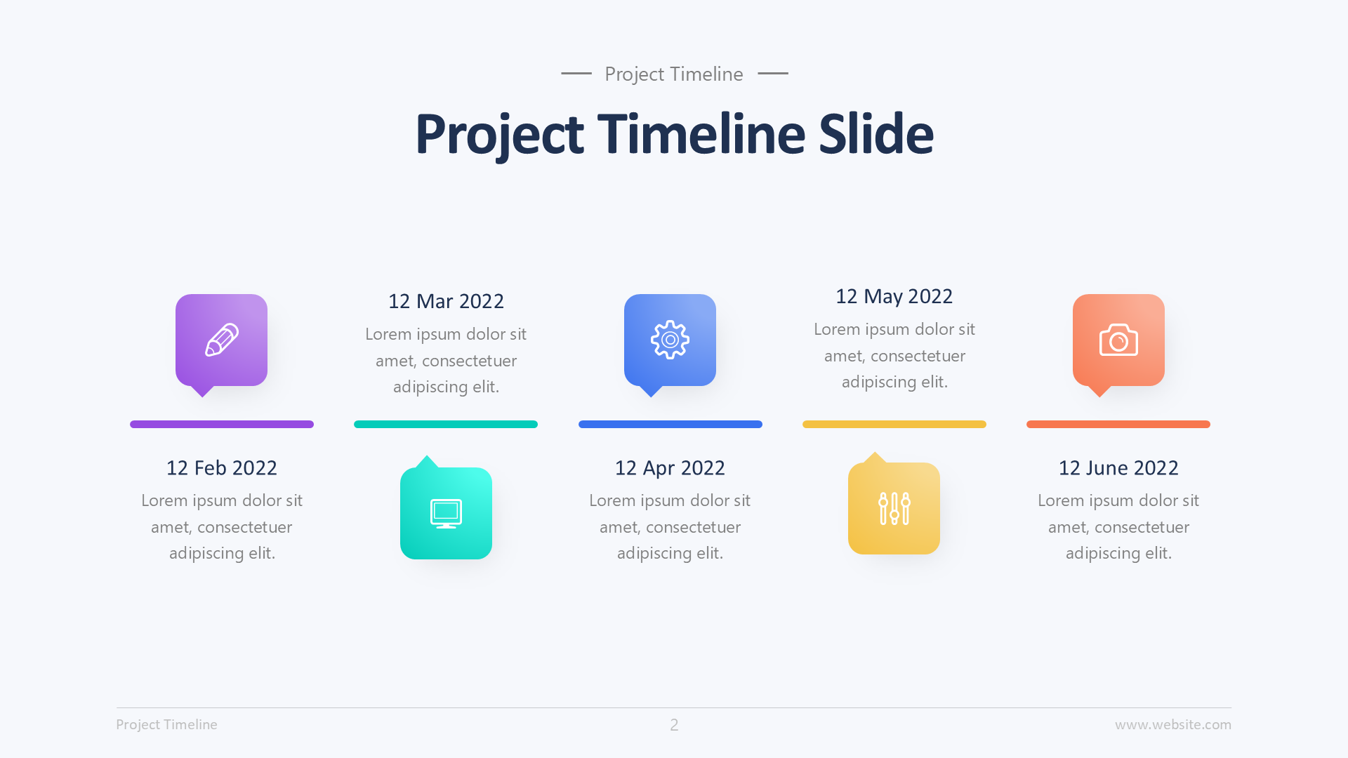 Timeline V1 Light slide 2